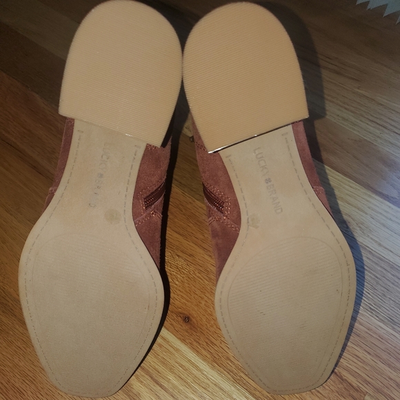 Lucky brand Laidem Bootie cognac suede - Picture 5 of 8